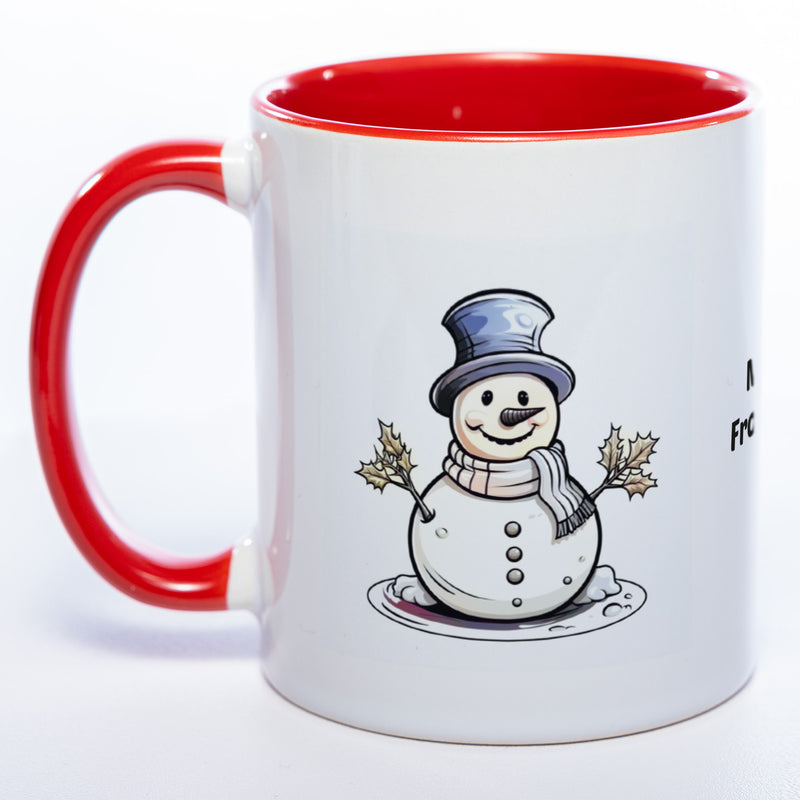 Meine Frostnase mit Wunschnamen - süße Kaffeetasse zu Weihnachten - spülmaschinenfest
