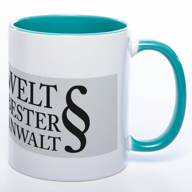 Tasse "Weltbester Anwalt" mit Foto (HD Druck) | Jetzt selbst gestalten! spülmaschinenfest