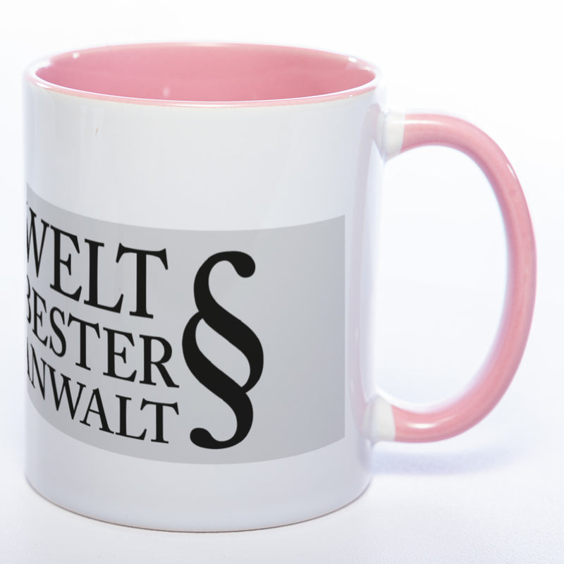 Tasse "Weltbester Anwalt" mit Foto (HD Druck) | Jetzt selbst gestalten! spülmaschinenfest