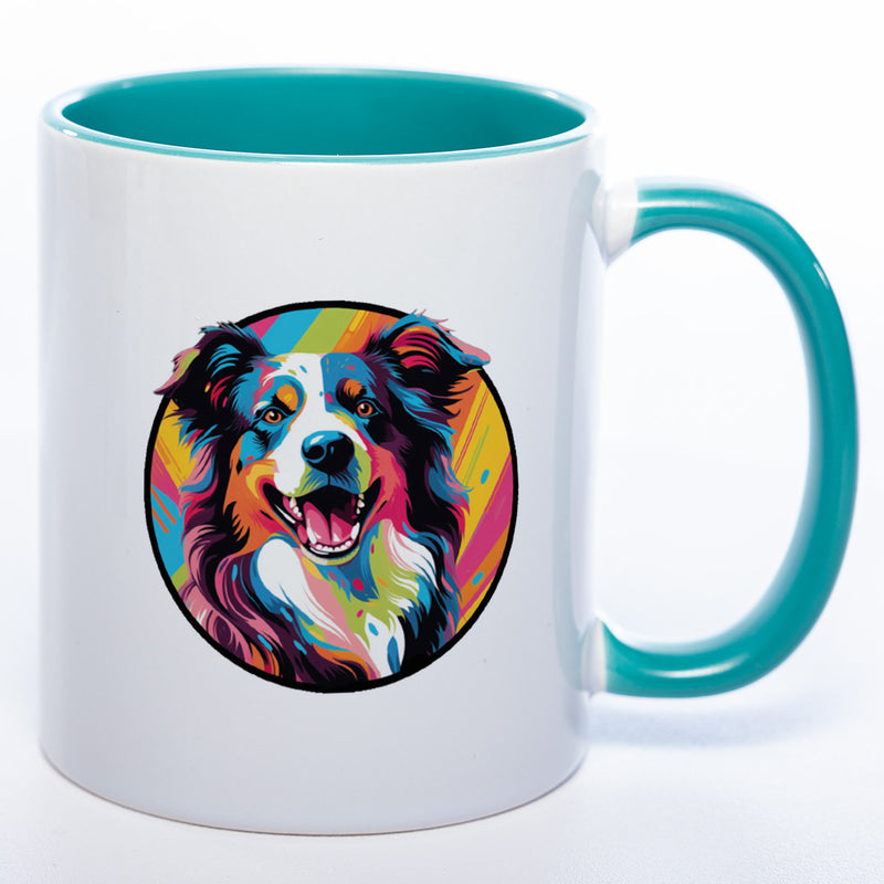 Mug Art Tasse mit Border Collie Motiv & wahlweise mit NAMEN - Kaffeetasse StickyWorld Exclusive