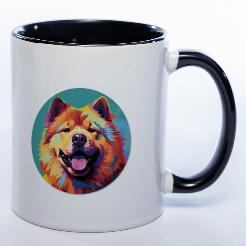 Mug Art Tasse mit Chow Chow wahlweise mit NAME - Kaffeetasse StickyWorld Exclusive