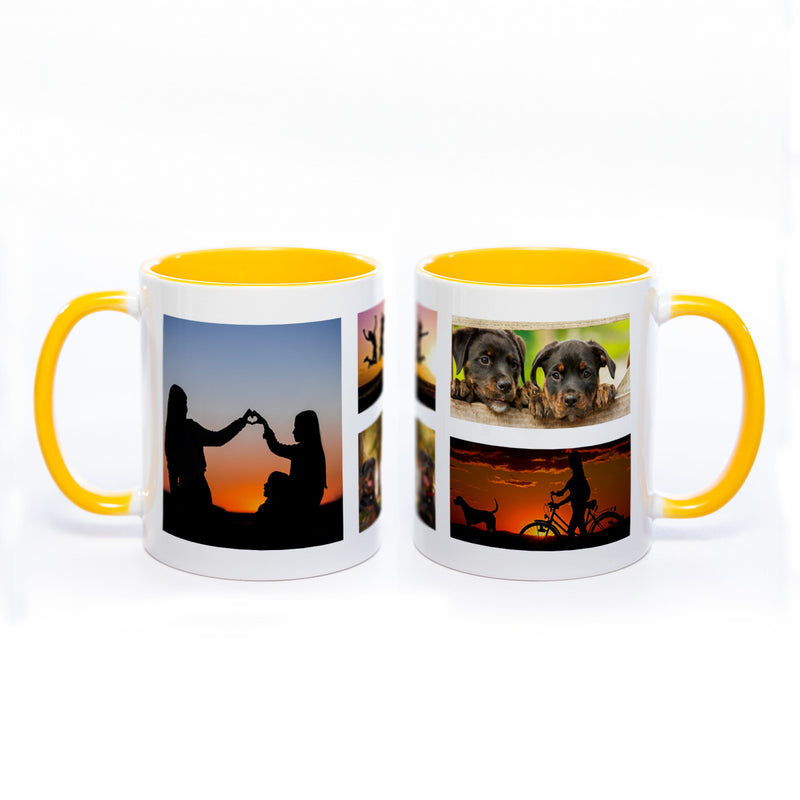 Collagentasse 4 - Deine Fotos als Collage spülmaschinenfest | Jetzt selbst gestalten!