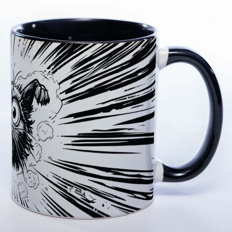 Spülmaschinenfeste Motiv-Tasse mit Motiv Crazy Cat- exclusive Kaffeetasse