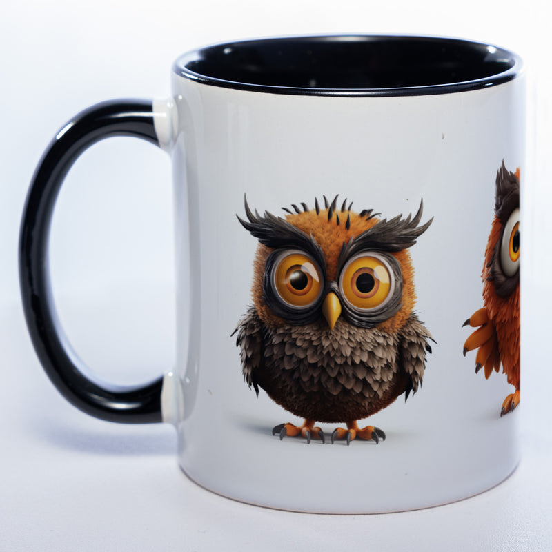 Eulenparade Tasse exclusive Kaffeetasse spülmaschinenfest