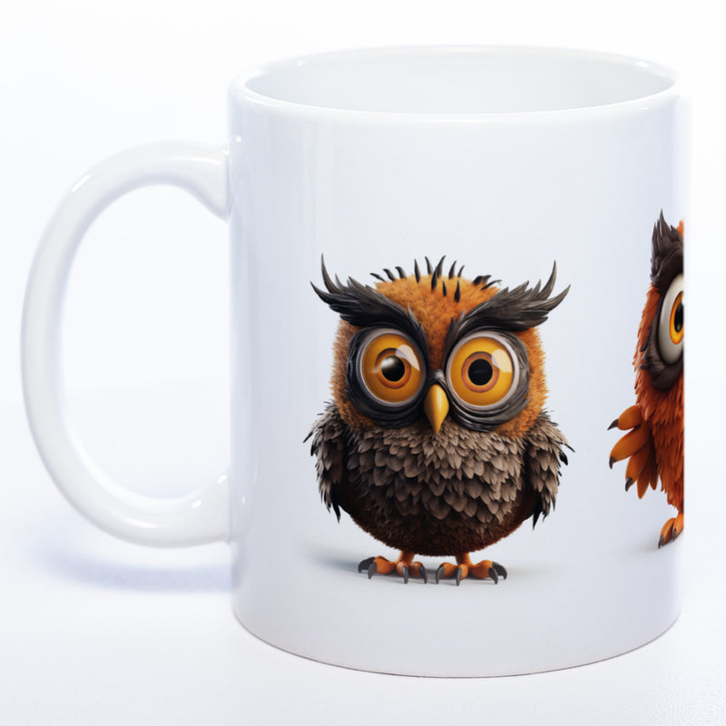 Eulenparade Tasse exclusive Kaffeetasse spülmaschinenfest