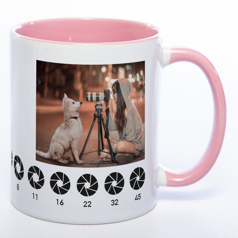 Spülmaschinenfeste Tasse "Fotograf" mit Foto (HD Druck) | Jetzt selbst gestalten!