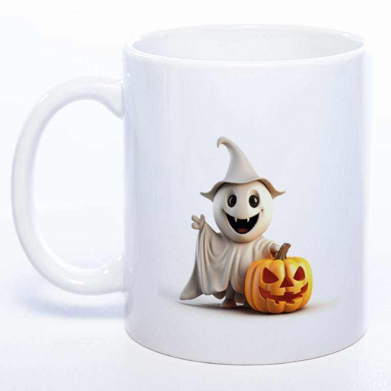 Motiv-Tasse mit süßen Geistern - exclusive Kaffeetasse spülmaschinenfest