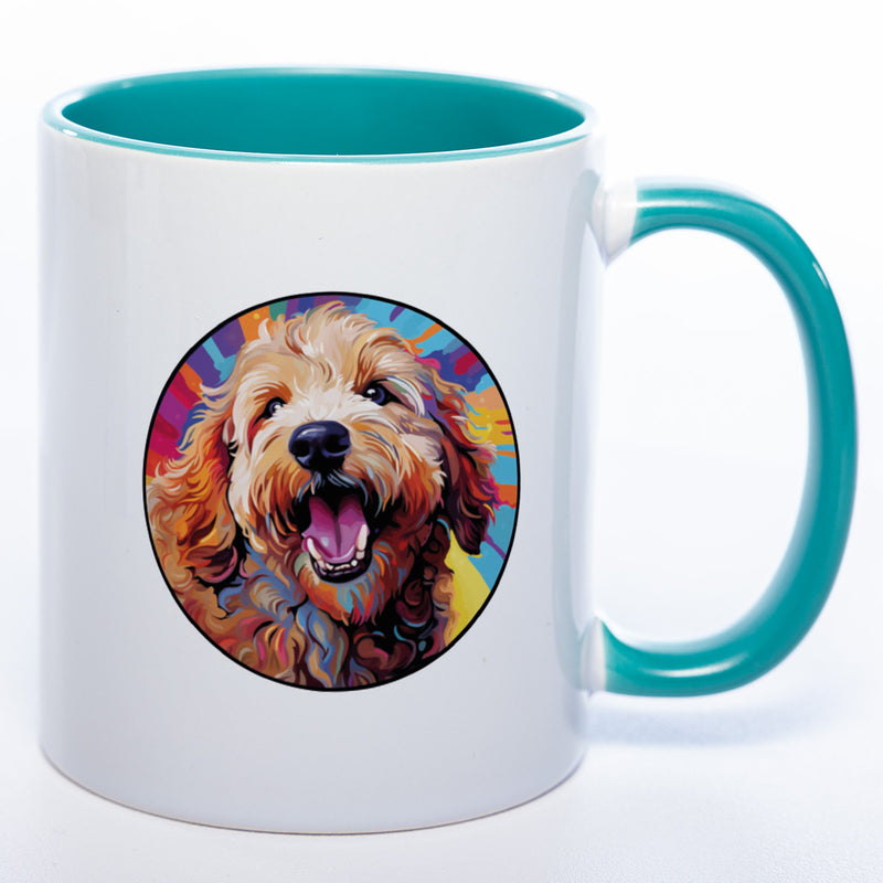 Mug Art Tasse mit Goldendoodle Motiv wahlweise mit NAME - Kaffeetasse StickyWorld Exclusive