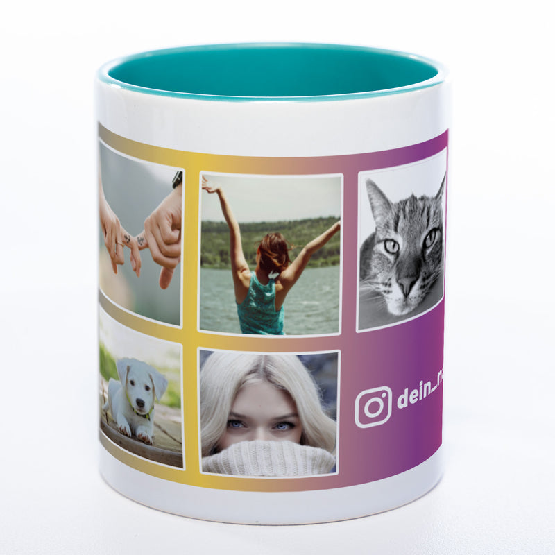 Dein Insta-Feed als Tasse spülmaschinenfest | Jetzt selbst gestalten!