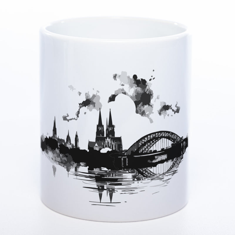 Spülmaschinenfeste Motiv-Tasse Skyline KÖLN