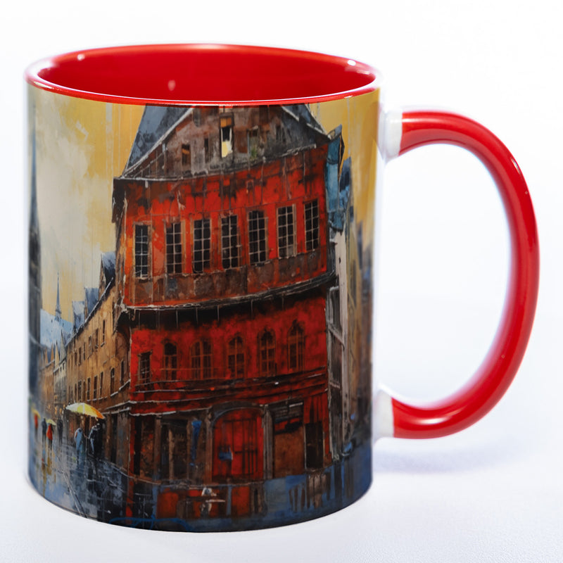 Motiv-Tasse KÖLN - farbenfrohe Kaffeetasse spülmaschinenfest