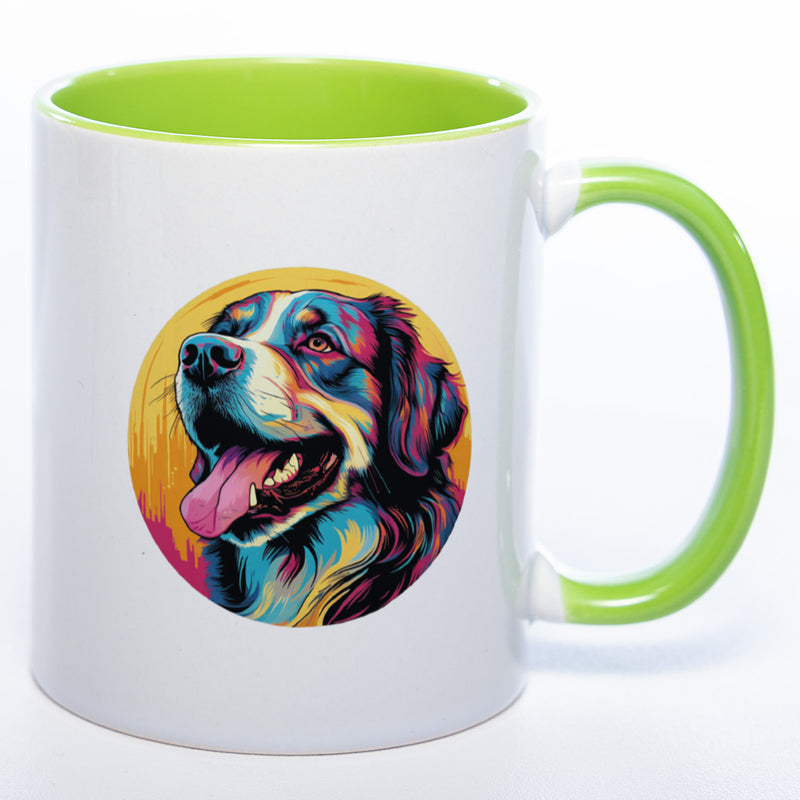 Mug Art Tasse mit Landseer Motiv wahlweise mit NAME - Kaffeetasse StickyWorld Exclusive