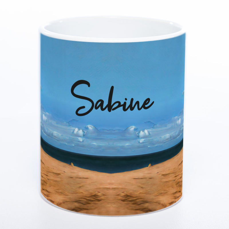 Tasse mit Leuchtturm Rubjerg Knude und Deinem Namen - Tolle Geschenkidee - spülmaschinenfest