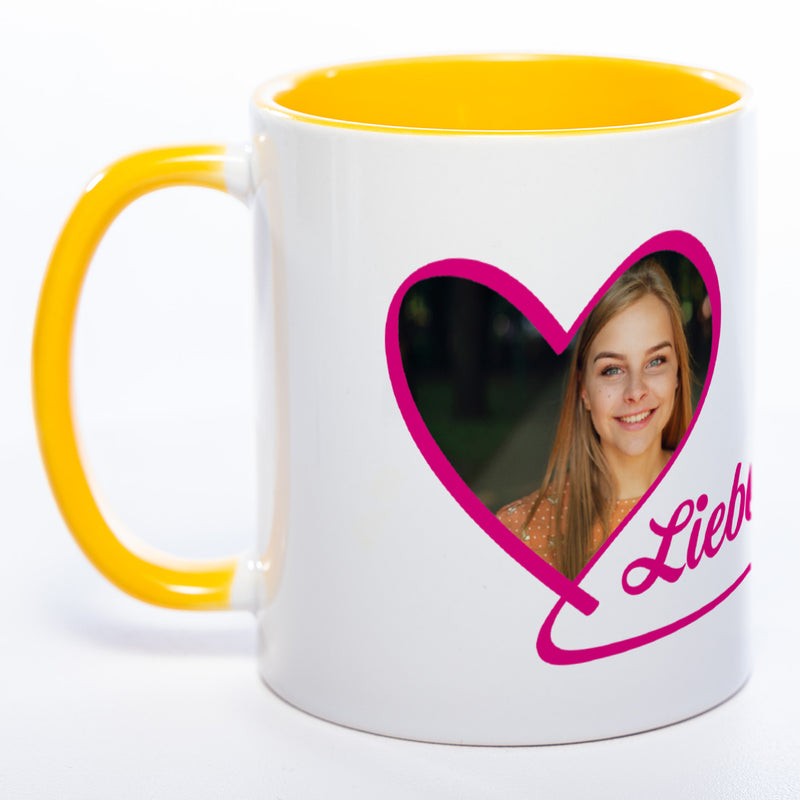 Spülmaschinenfeste Tasse "Lieblingsmensch" mit Foto (HD Druck) | Jetzt selbst gestalten!