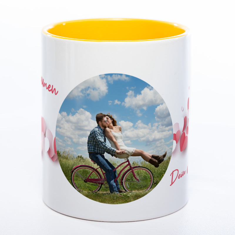 Liebes-Tasse "Love Mug" mit Foto und Wunschtext (HD Druck) spülmaschinenfest| Jetzt selbst gestalten!