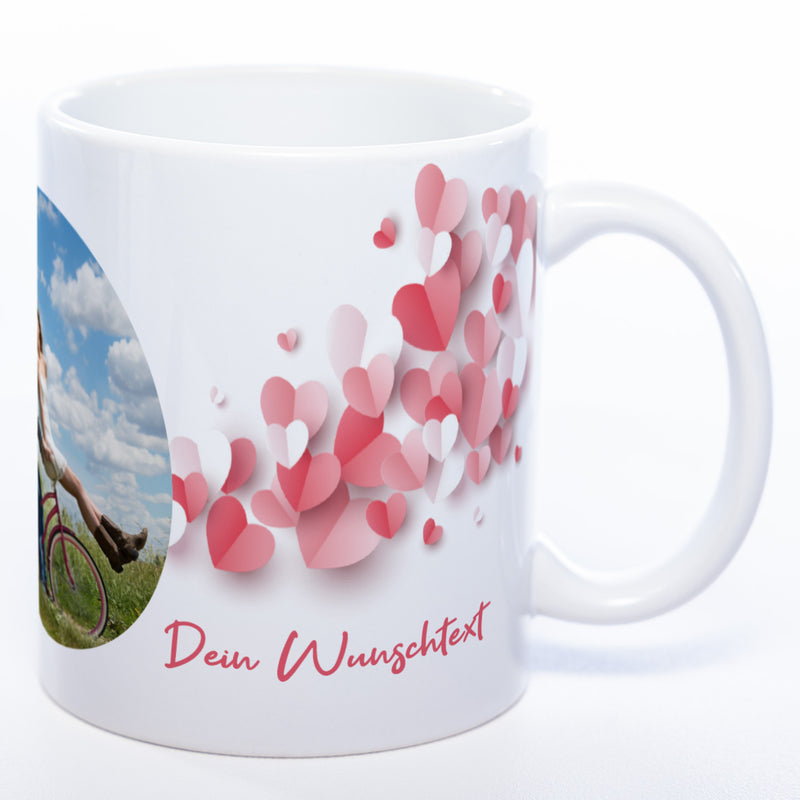 Liebes-Tasse "Love Mug" mit Foto und Wunschtext (HD Druck) spülmaschinenfest| Jetzt selbst gestalten!
