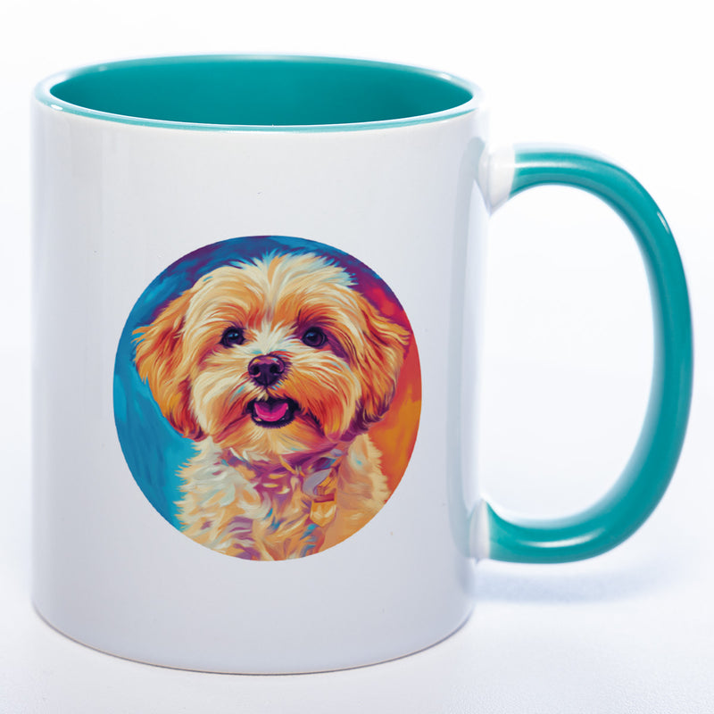 Mug Art Tasse mit Maltipoo Motiv & wahlweise mit NAMEN - Kaffeetasse StickyWorld Exclusive