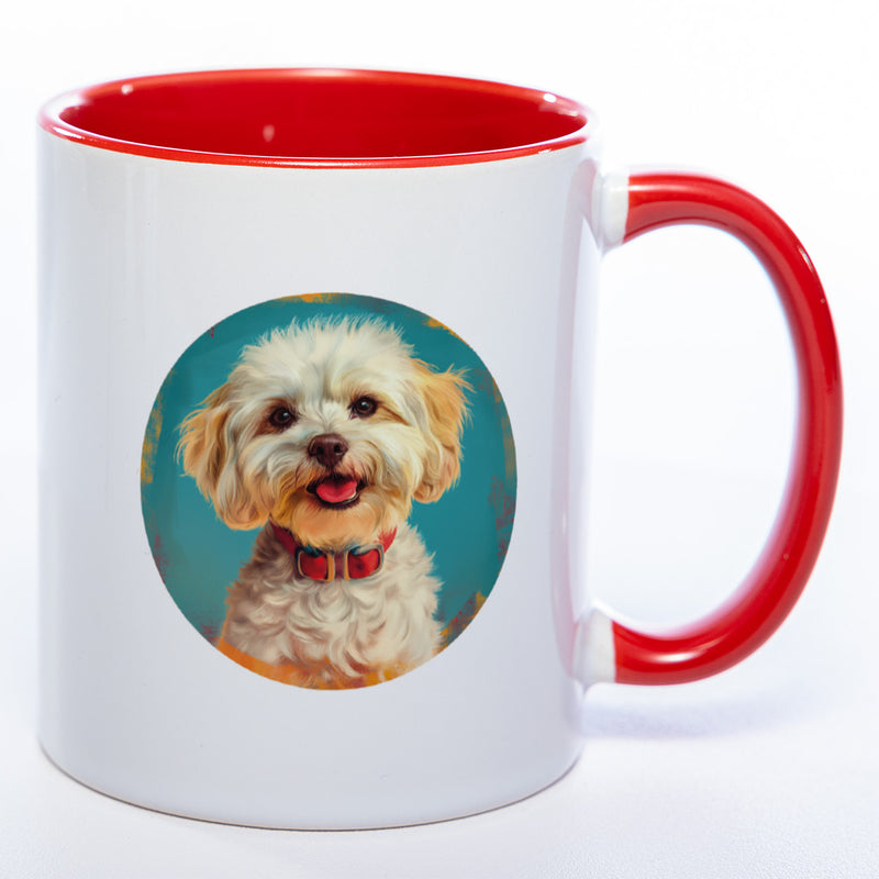 Mug Art Tasse mit Maltipoo Motiv 2 & wahlweise mit NAMEN - Kaffeetasse StickyWorld Exclusive