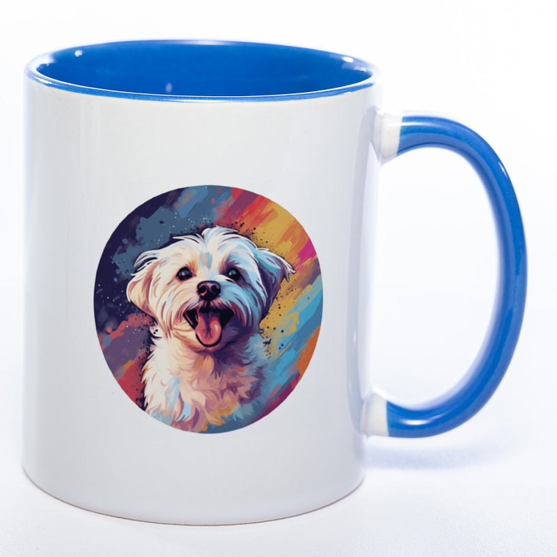 Mug Art Tasse mit Malteser Motiv& wahlweise mit NAMEN - Kaffeetasse StickyWorld Exclusive