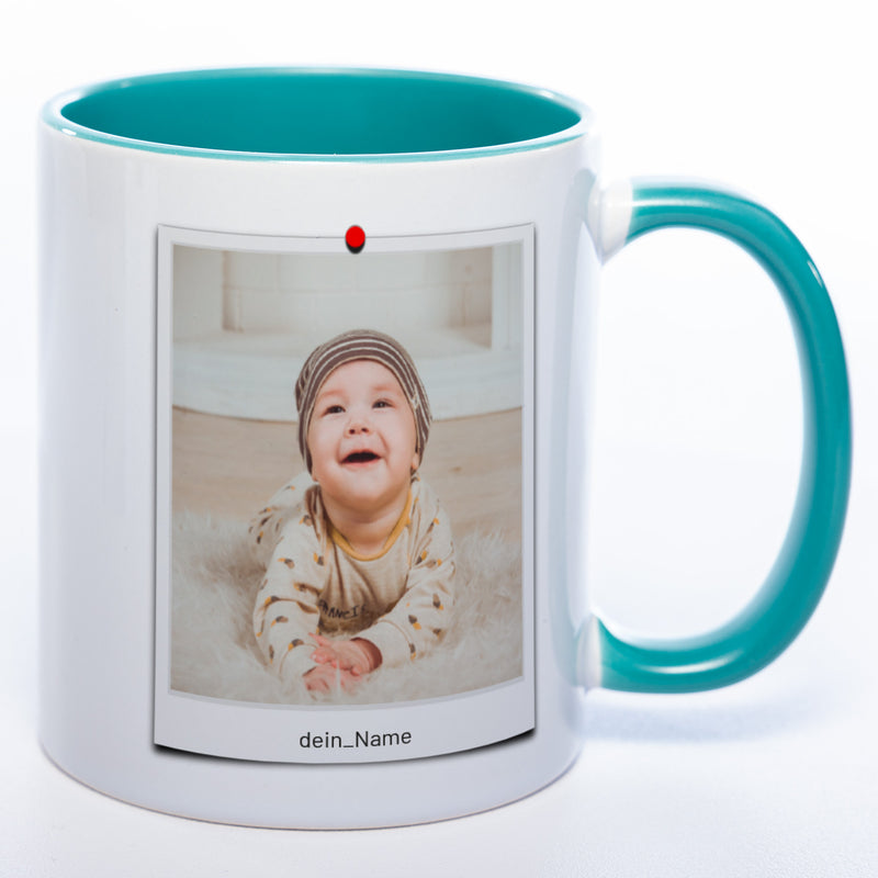 Spülmaschinenfeste Tasse "Polaroid" mit Foto (HD Druck) | Jetzt selbst gestalten!
