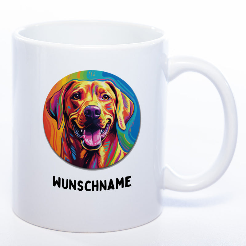 Mug Art Tasse mit Rhodesian Ridgeback & wahlweise mit NAMEN- Kaffeetasse StickyWorld Exclusive