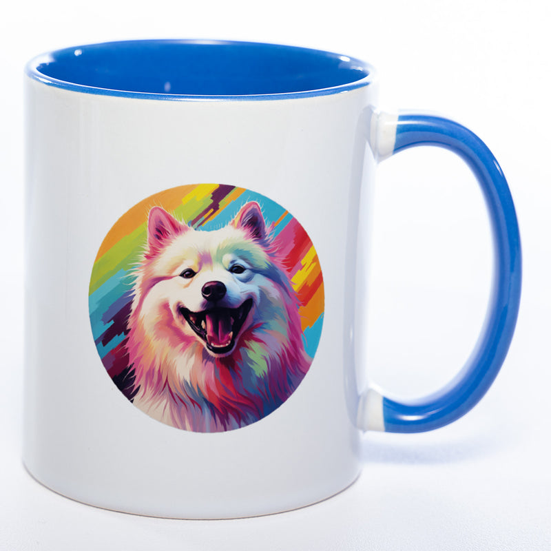 Mug Art Tasse mit Samoyede Motiv 4 wahlweise mit NAME - Kaffeetasse StickyWorld Exclusive