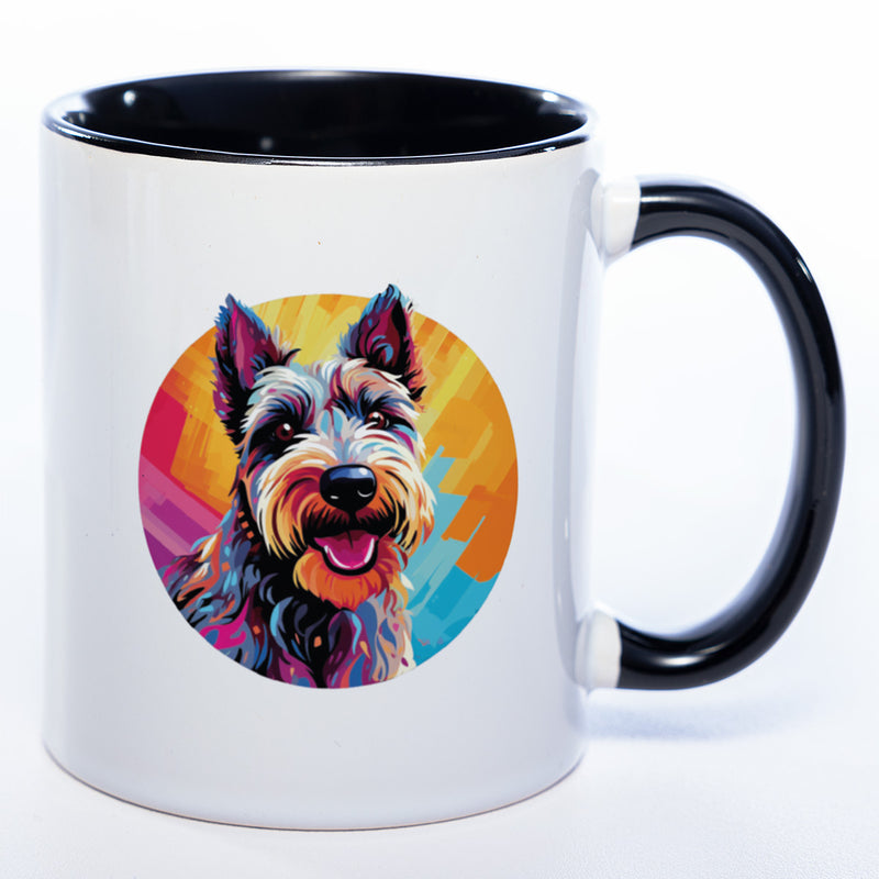 Hundetasse Scotchterrier 1 mit Wunschname in schwarz