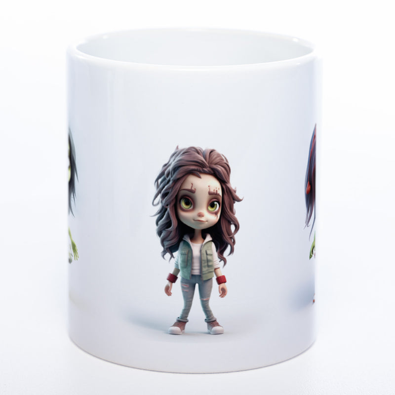 Zombie Mädchen Trio - exclusive Kaffeetasse spülmaschinenfest