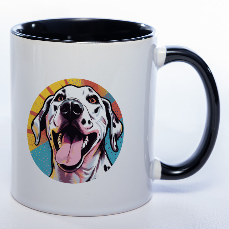 Mug Art Tasse mit Dalmatiner Motiv 2 & wahlweise mit NAME - Kaffeetasse StickyWorld Exclusive