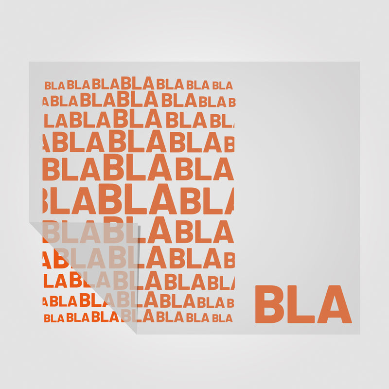 Aufkleber BLA und BLA BLA BLA in vielen Farben und Sonderfarben  | Sticker Set für WC - Türen Motiv 7