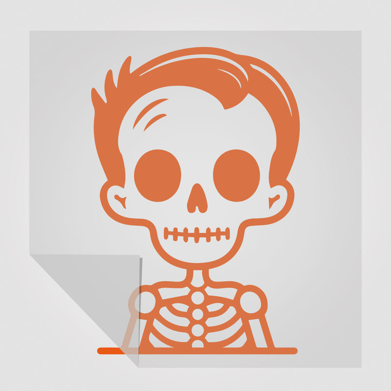 süßer Skelett Sticker | Foliensticker