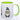 süßes Wichtelgeschenk, tolle Geschenkidee: Kaffeetasse mit Weihnachts Wichteln in der Farbe grün