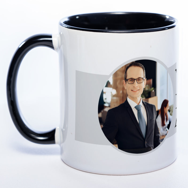 Tasse "Weltbester Anwalt" mit Foto (HD Druck) | Jetzt selbst gestalten! spülmaschinenfest