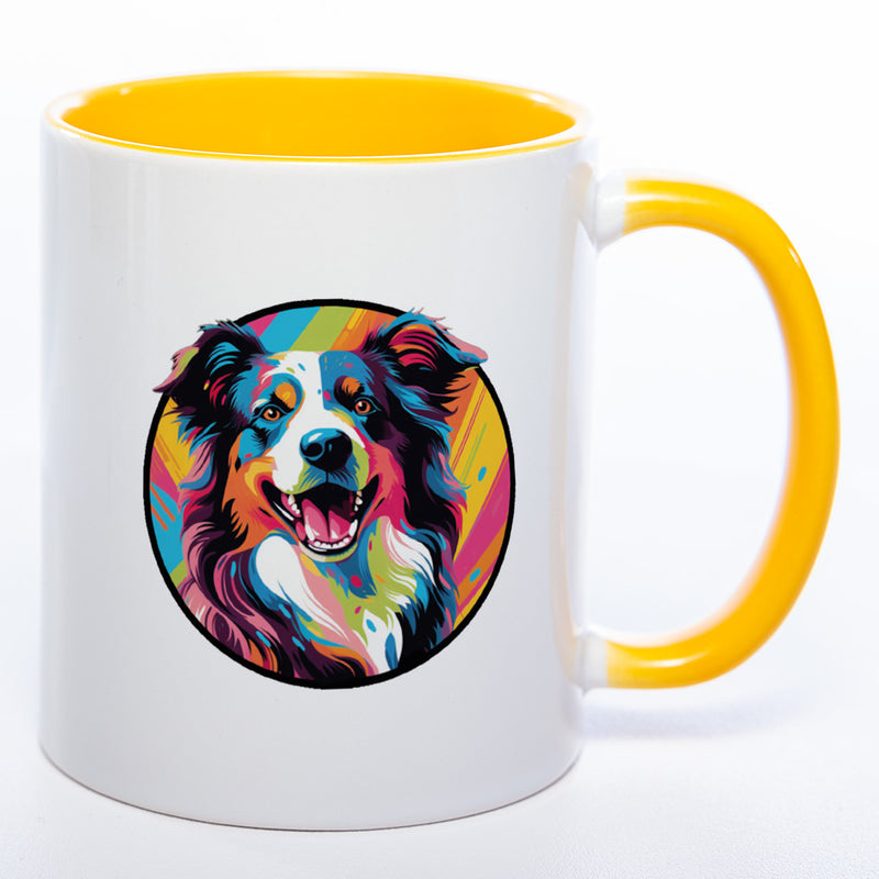 Mug Art Tasse mit Border Collie Motiv & wahlweise mit NAMEN - Kaffeetasse StickyWorld Exclusive