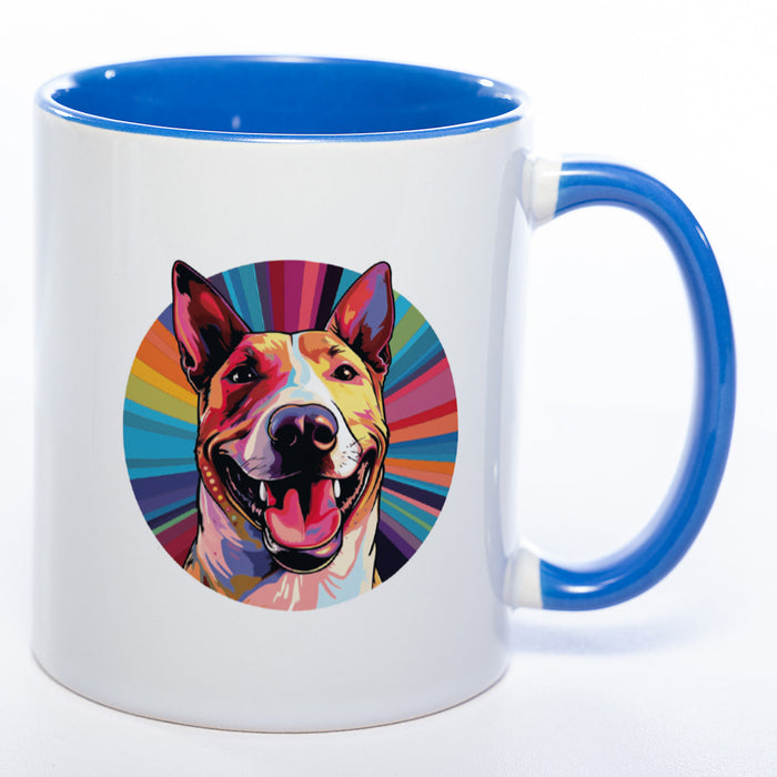 Mug Art Tasse mit Bullterrier Motiv & wahlweise mit NAMEN- Kaffeetasse StickyWorld Exclusive