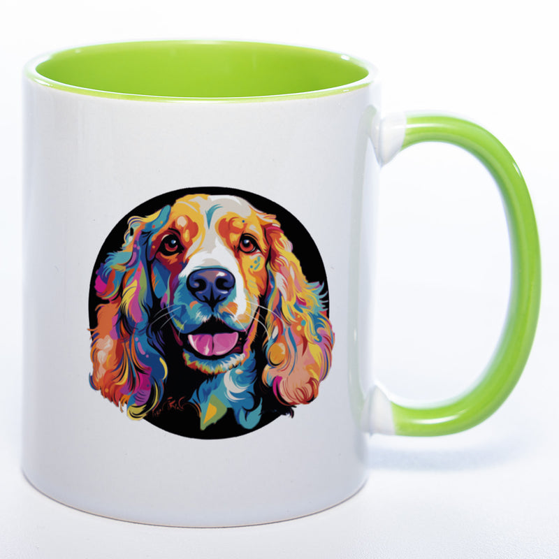 Mug Art Tasse mit Cocker Spaniel Motiv 3 & wahlweise mit NAMEN - Kaffeetasse StickyWorld Exclusive