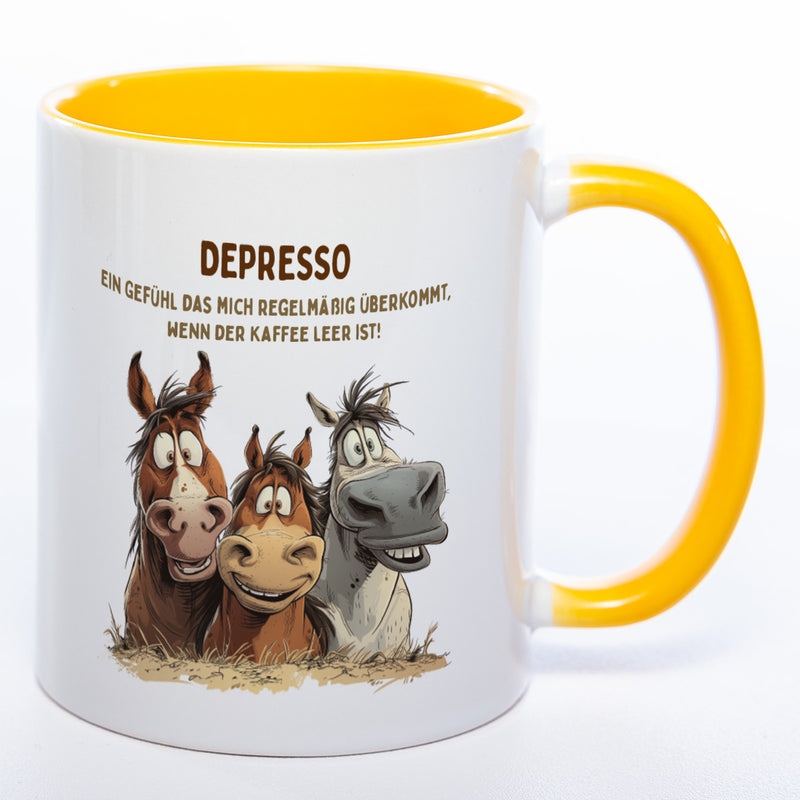 Motiv - Tasse Depresso - spülmaschinenfest