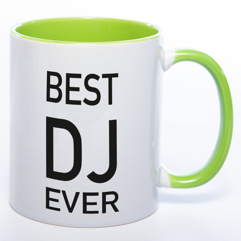 Spülmaschinenfeste Tasse "Best DJ Ever" mit Foto (HD Druck) | Jetzt selbst gestalten!
