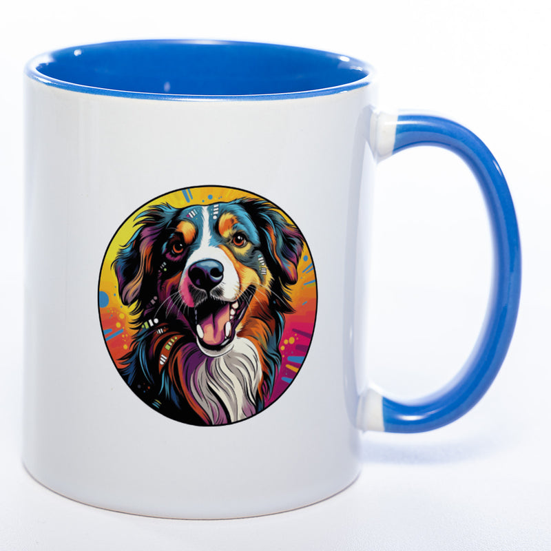 Mug Art Tasse mit Epagneul Breton & wahlweise mit NAME - Kaffeetasse StickyWorld Exclusive