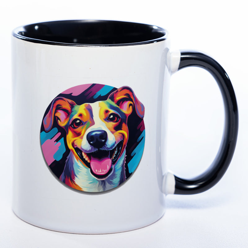 Mug Art Tasse mit Jack Russel & wahlweise mit NAMEN- Kaffeetasse StickyWorld Exclusive