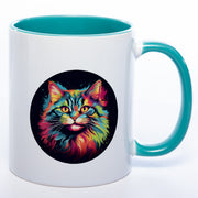Tasse petrolKatze