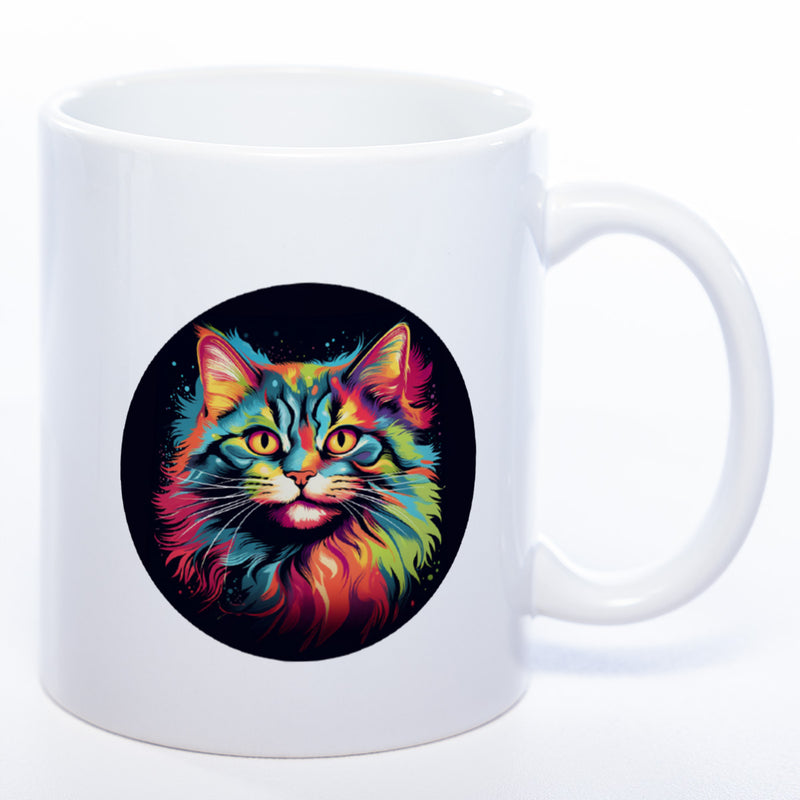 Tasse weiß Katze