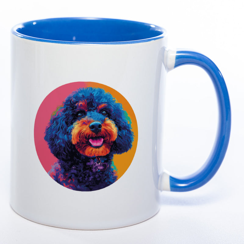 Mug Art Tasse mit Königspudel Motiv 2 & wahlweise mit NAME - Kaffeetasse StickyWorld Exclusive