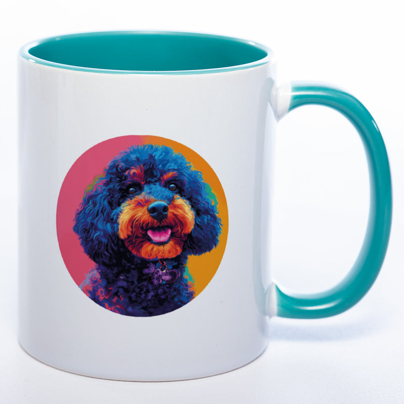 Mug Art Tasse mit Königspudel Motiv 2 & wahlweise mit NAME - Kaffeetasse StickyWorld Exclusive