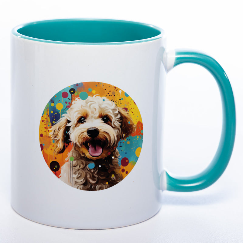 Tasse auf Wunsch mit Name Lagottoromagnolo petrol
