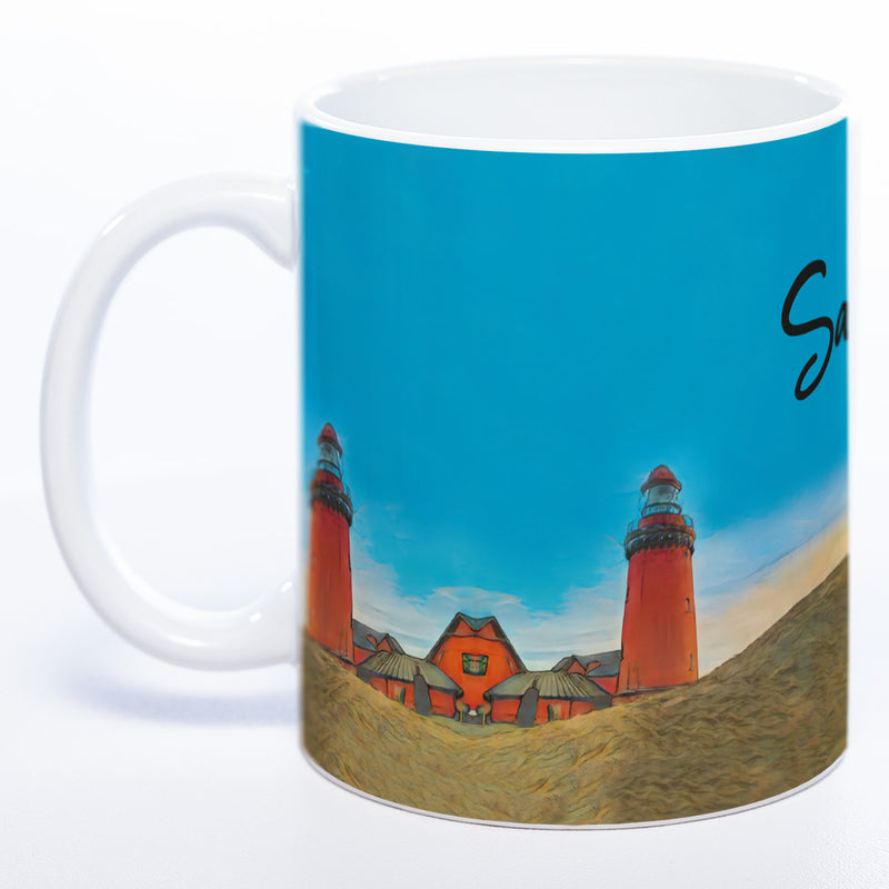 Tasse mit Leuchtturm und Deinem Namen - Tolle Geschenkidee - spülmaschinenfest