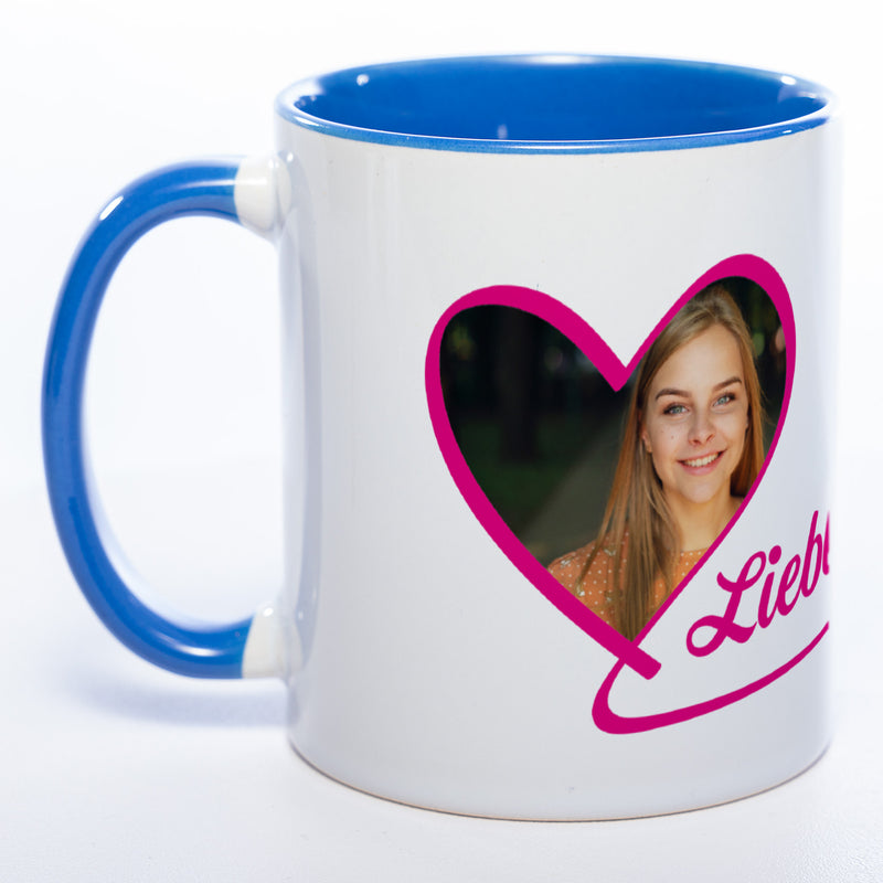 Spülmaschinenfeste Tasse "Lieblingsmensch" mit Foto (HD Druck) | Jetzt selbst gestalten!