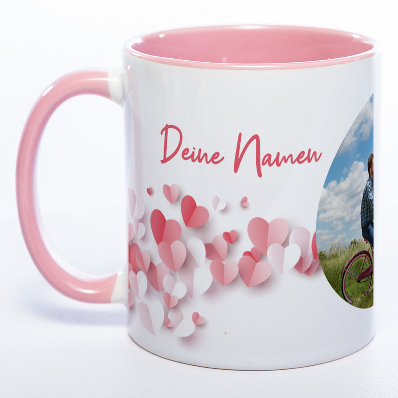 Liebes-Tasse "Love Mug" mit Foto und Wunschtext (HD Druck) spülmaschinenfest| Jetzt selbst gestalten!