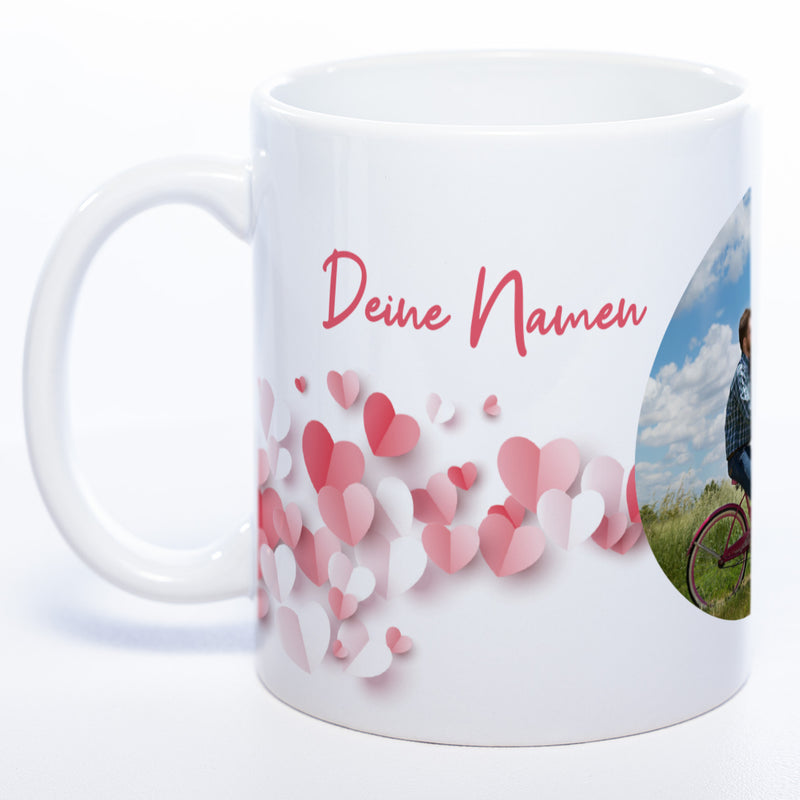 Liebes-Tasse "Love Mug" mit Foto und Wunschtext (HD Druck) spülmaschinenfest| Jetzt selbst gestalten!