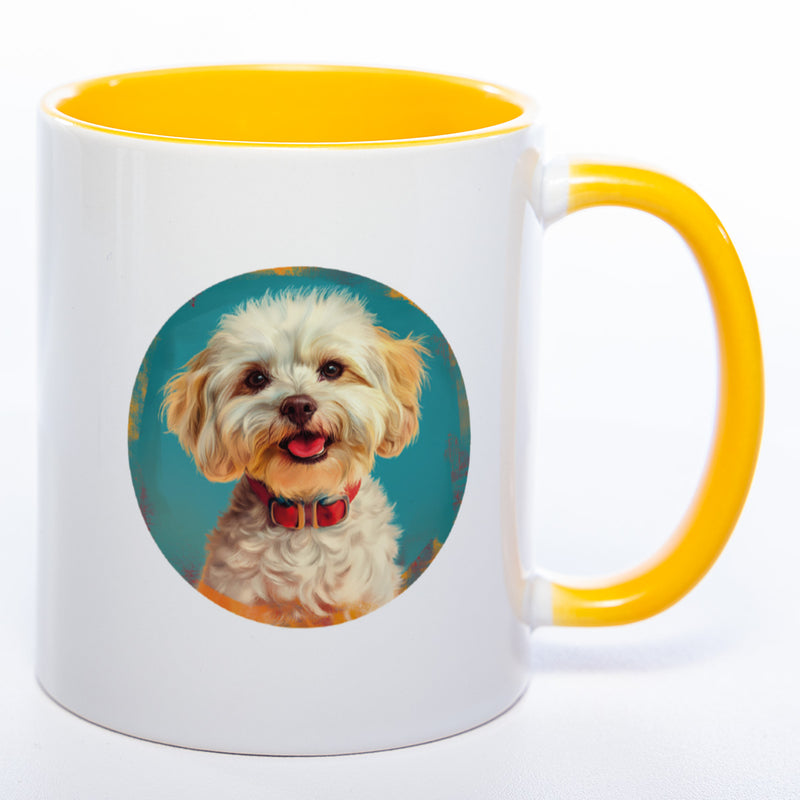 Mug Art Tasse mit Maltipoo Motiv 2 & wahlweise mit NAMEN - Kaffeetasse StickyWorld Exclusive
